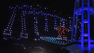 New Year's Eve Drone Show From The Space Needle Seattle, WA 12/31/24