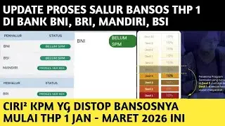 UPDATE PROSES SALUR BANSOS THP 1 DI 4 BANK❗️MANA YG CAIR DULUAN? CIRI² KPM YG DISTOP BANSOSNYA THP 1