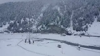 Sonamarg, Ganderbal (J&K): Fresh Snowfall Covers Valley With White Blanket Of Snow/ Drone Visuals