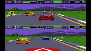 Mario Andretti Racing (Mega Drive, PAL). Stock Car. Smoky Valley. Time: 6:15.91. Lap: 55.72 #racing