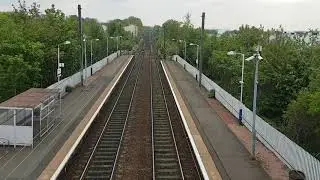 156430+156436 passing through Slateford on a Glasgow Central to Edinburgh Waverley Express service
