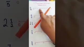 aprende a ubicar fracciones en la recta num&eacute;rica #matematicas #mathematica #maths