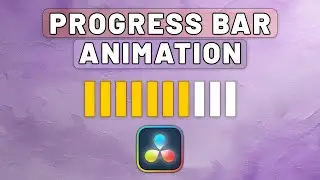 Create PROGRESS BAR Animation In Davinci Resolve