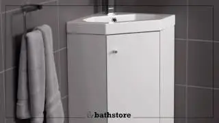 Alpine Duo 420 basin and corner vanity unit