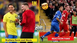 😍 Brothers Kevin and Alexis Mac Allister Meet at Anfield Stadium before their Europa League game