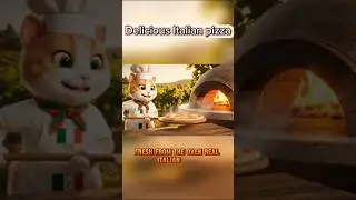 Cute Cat Chef Mimi Makes Authentic Italian Pizza 🍕 | Funny Cooking Animation