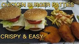 Crispy & Easy Chicken Burger Patties By Flavour & Feast #homemadechickenburger