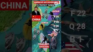 Defence 🇮🇳 America's Air Superiority to protect Taiwan from China Explain in Hind #india #shorts