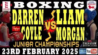 Darren Coyle vs Liam Morgan Amateur Boxing Home Counties Junior Championships 23rd February 2025.