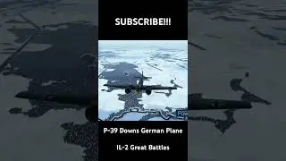 P-39 Downs German Plane #ww2warbirds #ww2 #p39 #il2greatbattles #il2sturmovik #dogfight #aviation