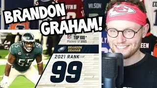 Rugby Player Reacts to BRANDON GRAHAM (DE, Philadelphia Eagles) #99 The Top 100 NFL Players of 2021!