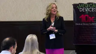 Legacy MedSearch CEO Paula Rutledge at the 10x Medical Device Conference, 2017