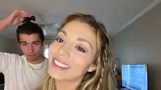 GET READY WITH ME- TIRED AND I CUT MY BANGS!!