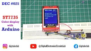 DEC #025 Using 1.8 inch color TFT display with Arduino | ST7735