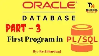 First Program in PL/SQL