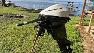 Old Johnson 9.5 HP Gets Fuel Pump Upgrade Water Test