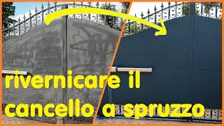 Come verniciare il cancello a spruzzo