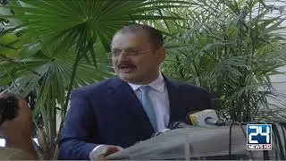 Provincial Minister Sindh Sharjeel Inam Memon Media Talk - 24 News HD