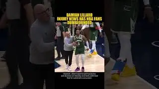 DAMIAN LILLARD INJURY NEWS HAS NBA FANS DUMBFOUNDED #lillard #bucks #concussionprotocol #raptors