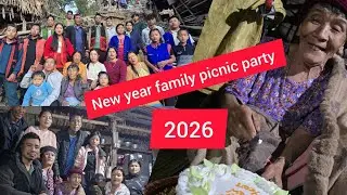 New year family picnic party video