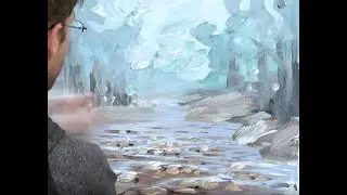 Paint A Stream Through A Forest In 10 Minutes