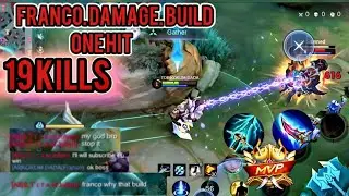 19 KILLS MVP! The BEST Franco Damage Build for Pushing Rank