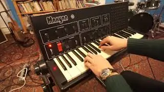 Manual Analog Polyphonic Vintage Synthesizer Drum Machine USSR Polivoks