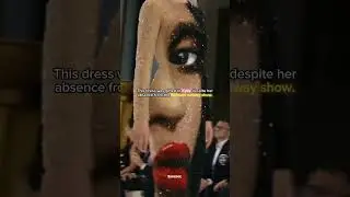 Balmain created Kylie Jenner face dress😵&zwj;💫#kylie#fashion#trendingreels#trendingshorts#balmain#viral