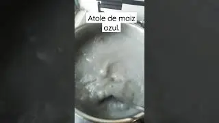 Atole de ma&iacute;z azul 😋💪