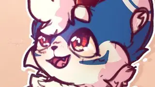 Kemono Colored Sketch. Timelapse //Eepy Tiger \\ Furry Art