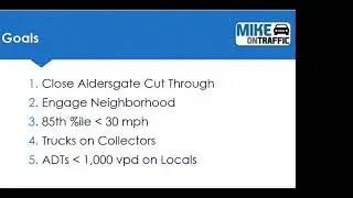 Neighborhood Traffic Calming Experiment With Before/After Data