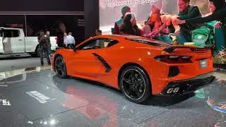 2020 C8 mid engine Corvette at the Montreal International Auto Show.
