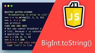 BigInt.toString( )  : : javascript