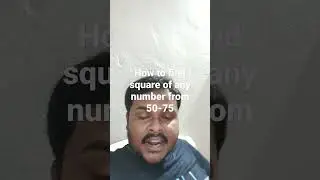 find out square of any number from 50-75 #shorts #viral