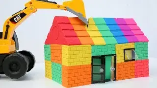 Kinetic Sand Rainbow House Surprise Toys Learn Colors Nursery Rhymes Songs For Kids DIY
