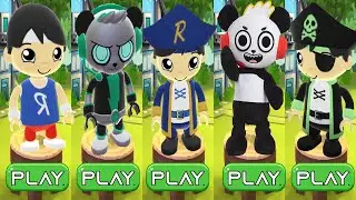 Tag with Combo Panda vs Commander Ryan vs Dark Seas vs Track Star vs Spy Robo Combo