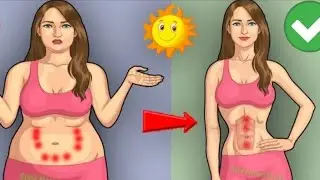 10 minutes of morning exercise without jumping and squats to reduce abdominal circumference