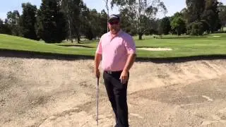 Hard sand bunker Shot