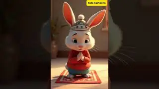 🕌 3D Pixar-Anime Rabbit Offering Namaz with Pakistani Topi | Peaceful Islamic Animation