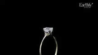Emerald Cut Split Shank Ring | Budget-Friendly Diamond Bling | Earthly Lab Grown Diamond Jewellery