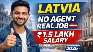 Latvia work visa 2026 🇱🇻 | ₹1.5 लाख सैलरी | No Agent | Indian Workers की भारी Demand