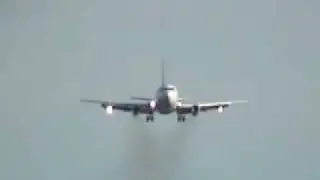 Jet landing at Masset, Queen Charlotte Islands