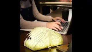 Desk Led Usb Rechargeable Accordion Paper Lantern Book Shaped Night Light #ledlights #tablelamp