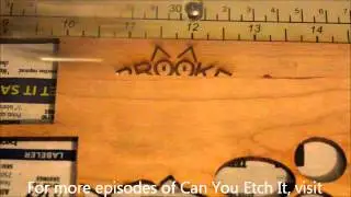 Can You Etch It - Laser Engraved Hair Bow Embelishment