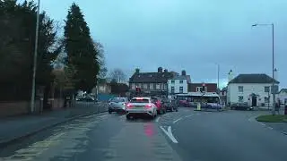 Driving On Tudor Way, Bromyard Road, Watery Lane, Bransford Road & Malvern Road, Worcester, England