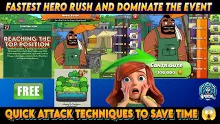 FASTEST Way to Finish HERO RUSH Event 😱 & Reach TOP Position 😱 in Clash of Clans