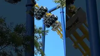 Nighthawk Empty Train🌙🐦#carowinds #rollercoaster #amusementpark #themepark #epicrollercoasters