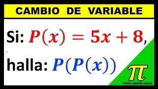 Polinomios | cambio de variable | polinomio evaluado en otro polinomio | ejercicio resuelto