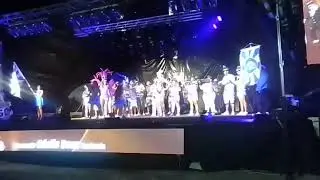 Escuela de Samba LA PA GOZAR en el escenario del Parque Rod&oacute;, Tacuaremb&oacute; Uruguay (21/02/2023)