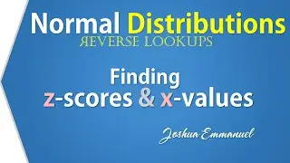 Normal Distribution:  Finding z and x -Inverse Lookup